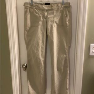 Tan pants from The Limited.